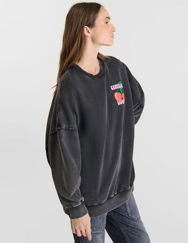 Sudadera Le Temps des Cerises Jules Negra Mujer