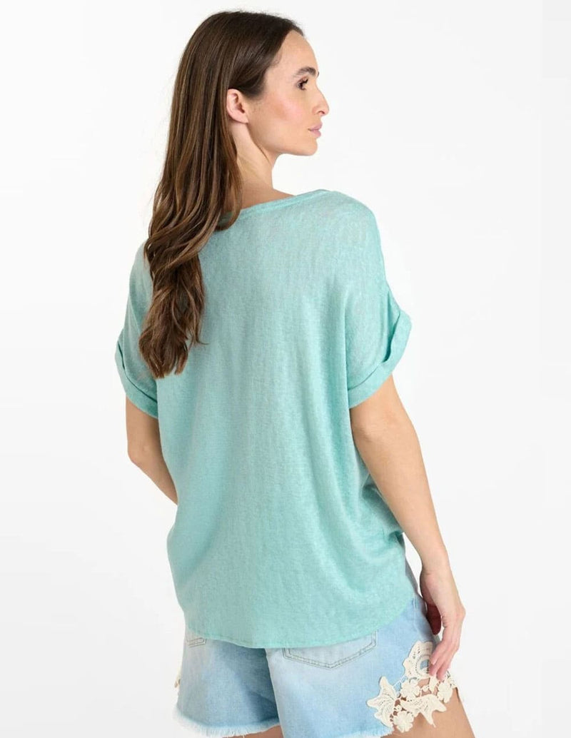 Camiseta Le Temps des Cerises Pati Verde Mujer