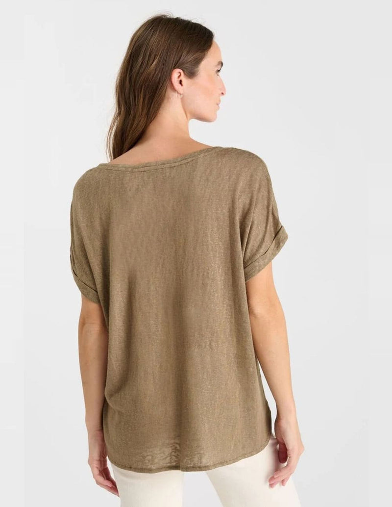 Camiseta Le Temps des Cerises Pati Marrón Mujer