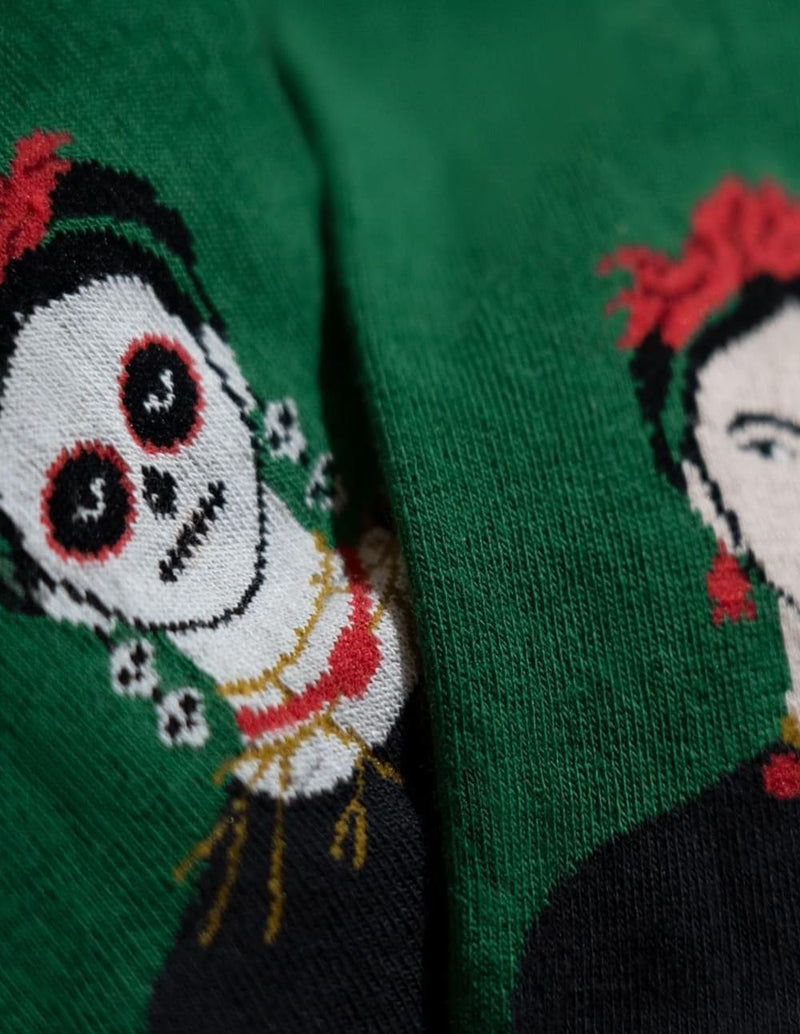 Calcetines Jimmy Lion Frida Catrina Verdes Unisex