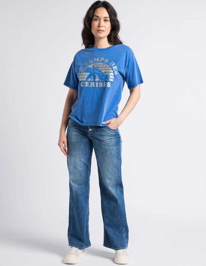 Camiseta Le Temps des Cerises Riley Azul Mujer