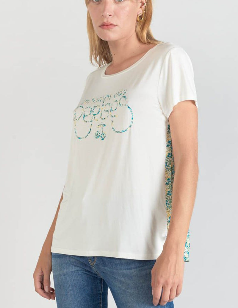 Camiseta Les Temps des Cerises Romi Beige Mujer