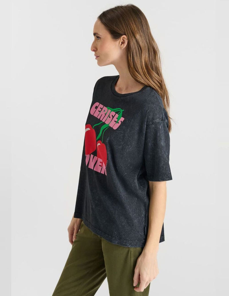 Camiseta Le Temps des Cerises Spears Negra Mujer