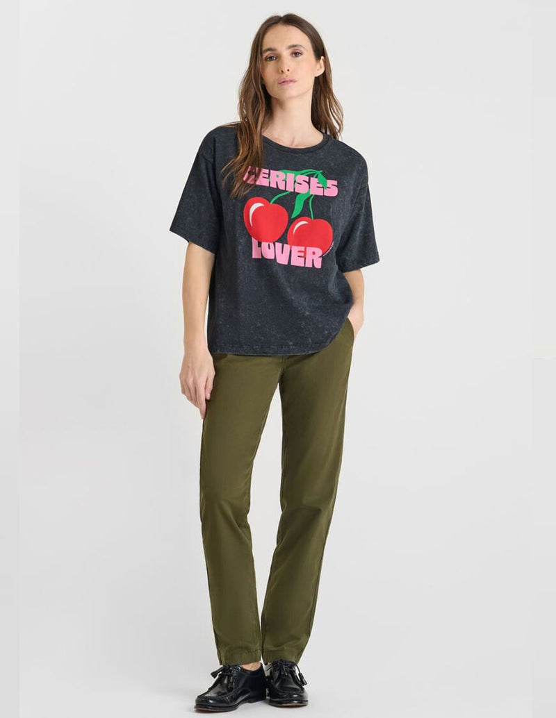 Camiseta Le Temps des Cerises Spears Negra Mujer