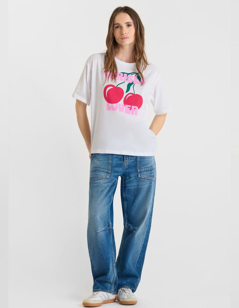 Camiseta Le Temps des Cerises Spears Blanca Mujer