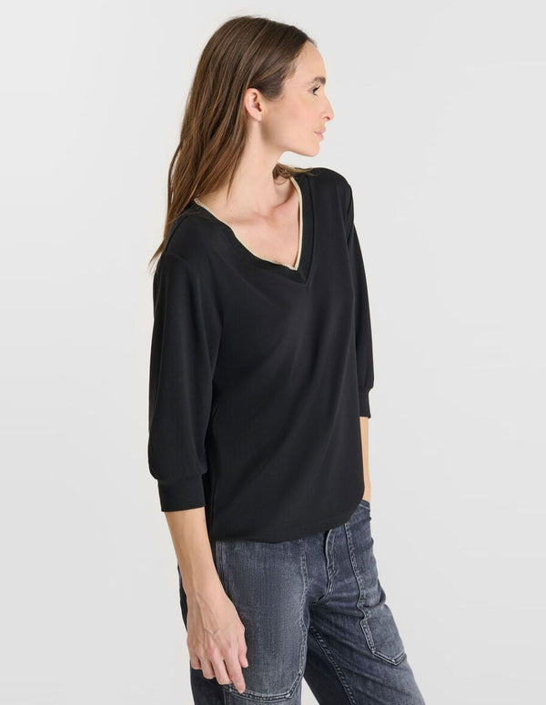Camiseta Le Temps des Cerises Ticka Negra Mujer