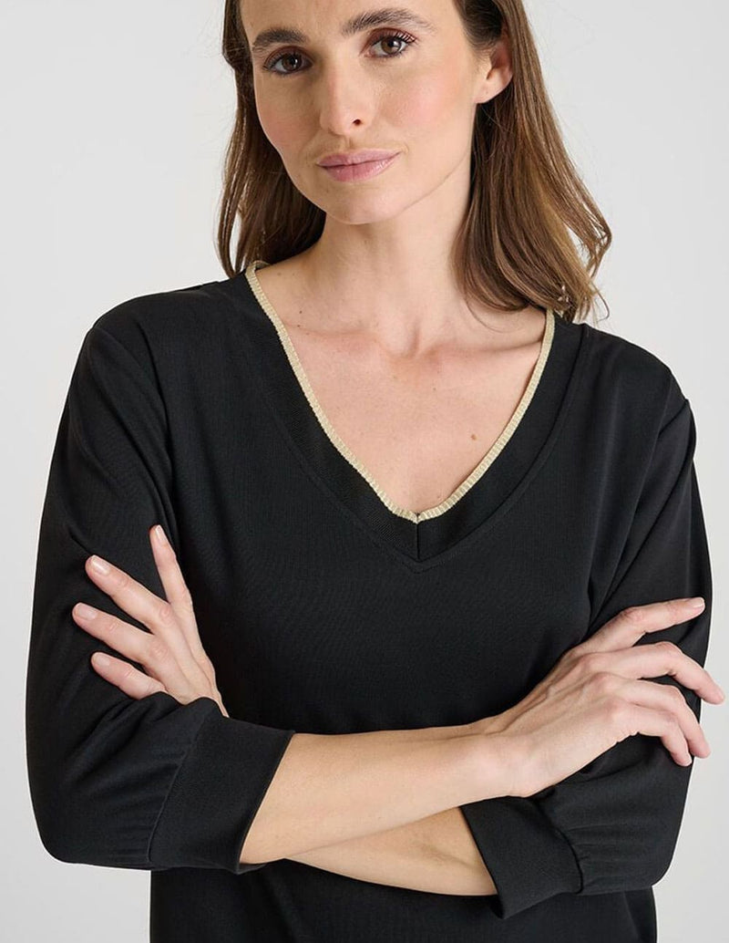 Camiseta Le Temps des Cerises Ticka Negra Mujer