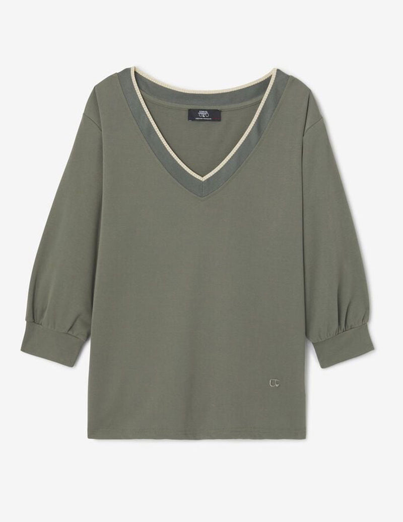 Camiseta Le Temps des Cerises Ticka Gris Mujer