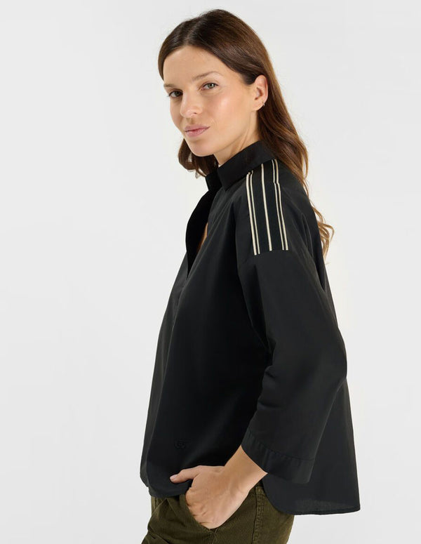 Camisa Le Temps des Cerises Tiven Negra Mujer