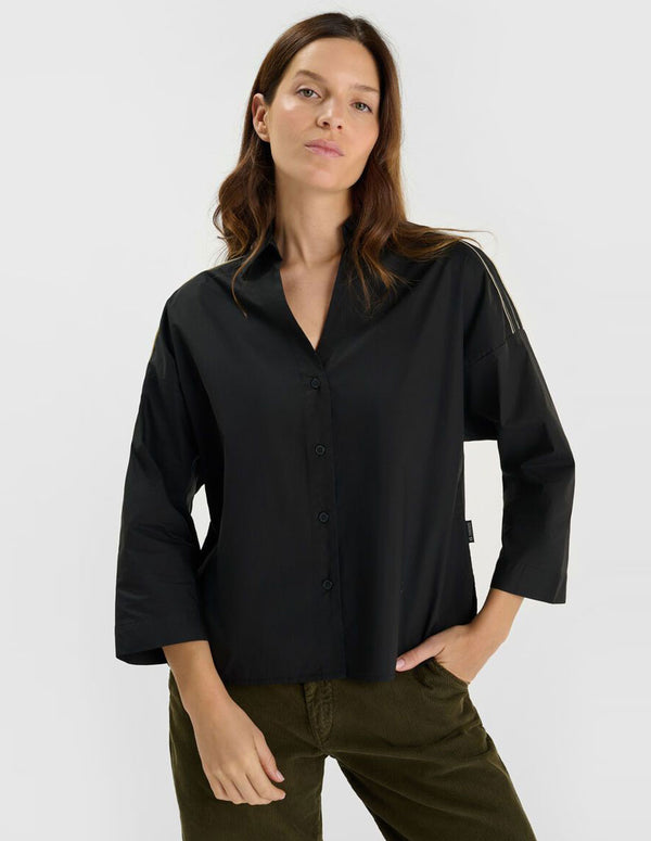 Camisa Le Temps des Cerises Tiven Negra Mujer