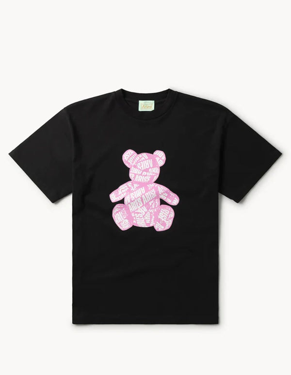 Camiseta Aries Taped Teddy Negra Unisex