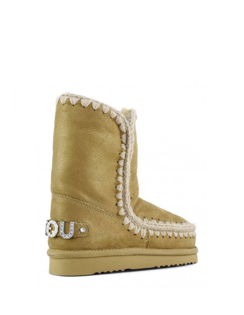 Botas MOU Eskimo 24 Rhinestones Logo Marrones Mujer