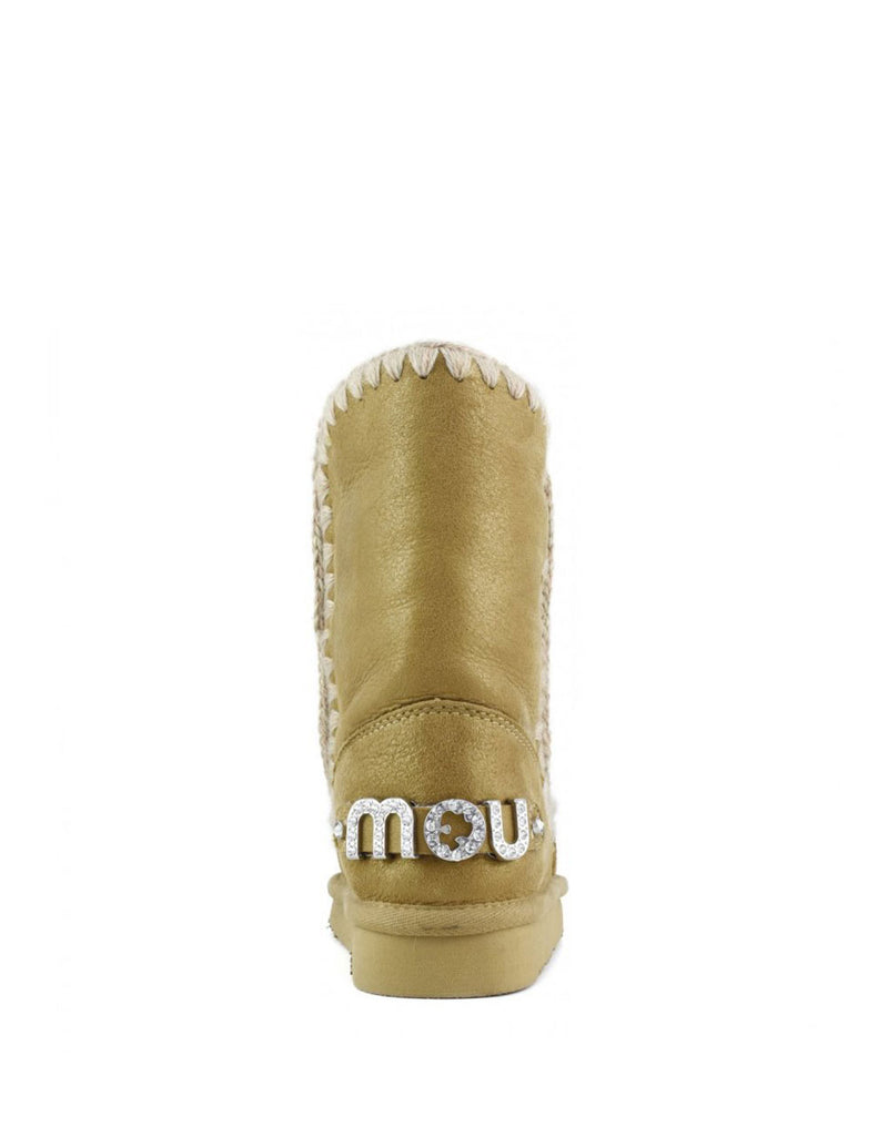 Botas MOU Eskimo 24 Rhinestones Logo Marrones Mujer