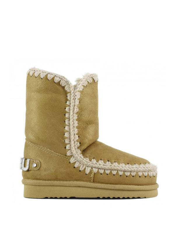 Botas MOU Eskimo 24 Rhinestones Logo Marrones Mujer