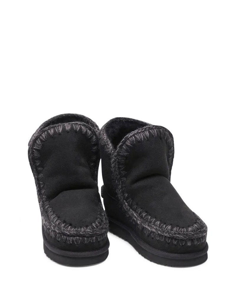 Botas MOU Eskimo 18 Glitter Logo Negras Mujer