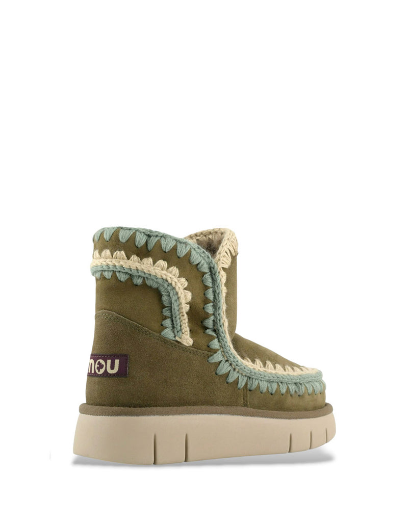 Botas MOU Bounce Overstitching Verdes Mujer