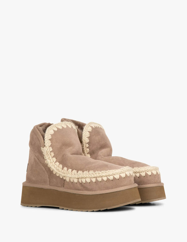 Botas MOU Eskimo Platform Beiges Mujer