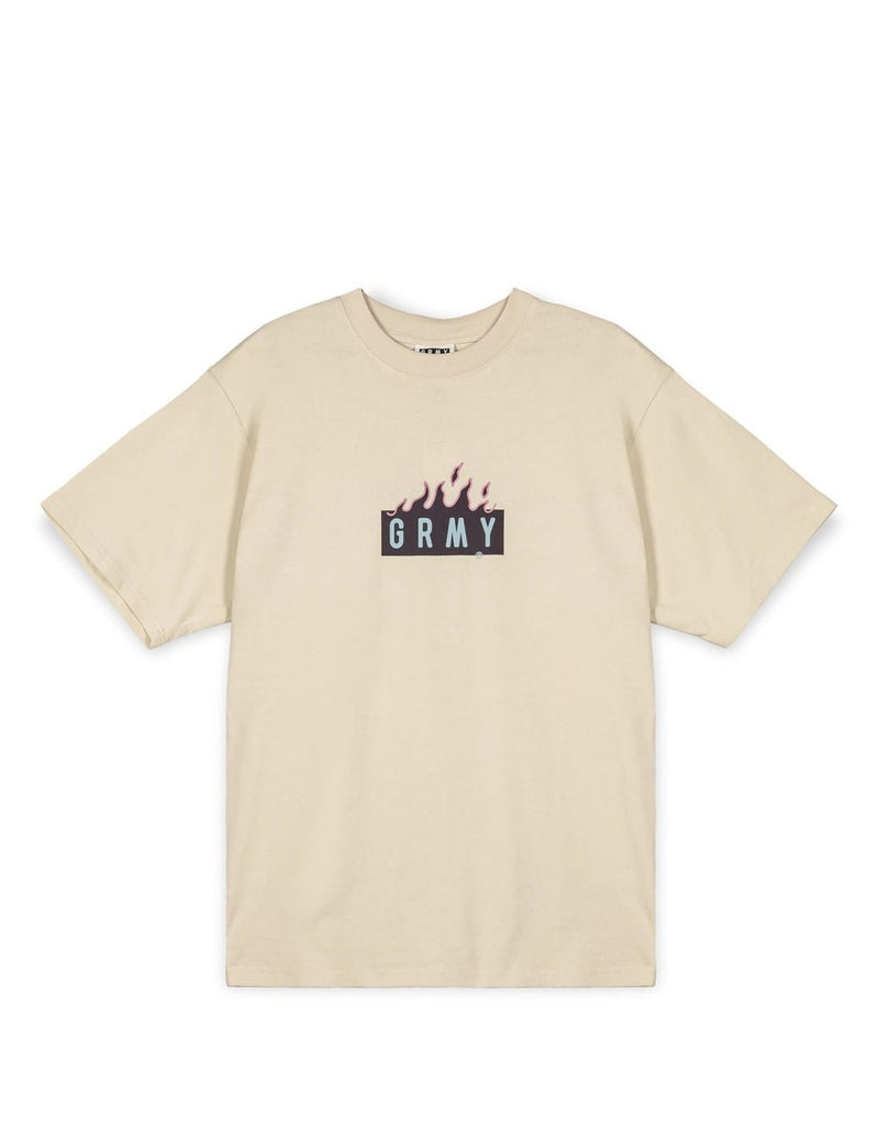 Camiseta Grimey Melted Stone Oversized Beige Unisex