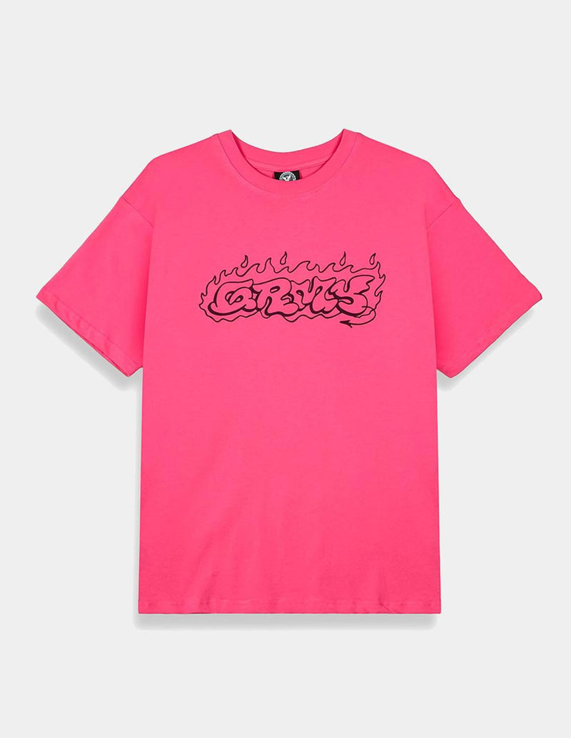 Camiseta Grimey The Shelter Throw Up Rosa Unisex