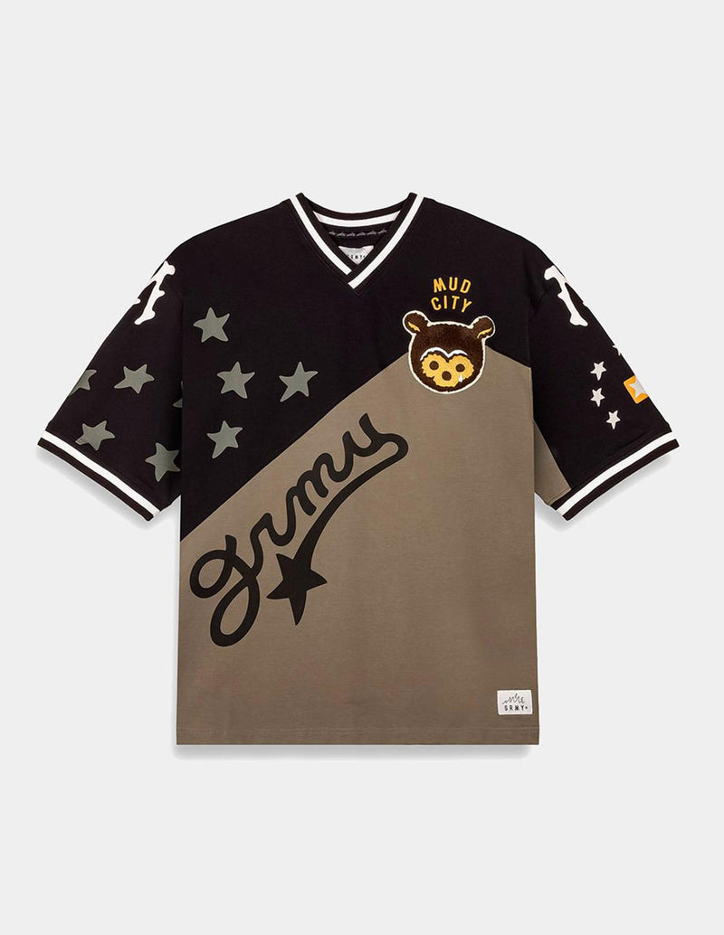 Camiseta Grimey Mud´S The Residence Negra y Marrón Unisex