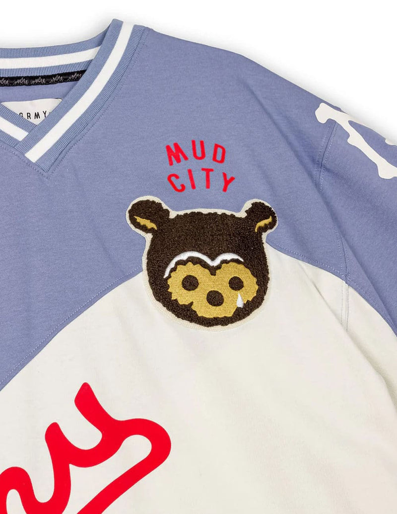 Camiseta Grimey Mud´S The Residence Azul y Blanca Unisex