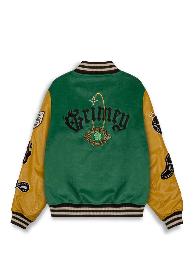 Chaqueta Baseball Grimey Saoirse Verde Unisex