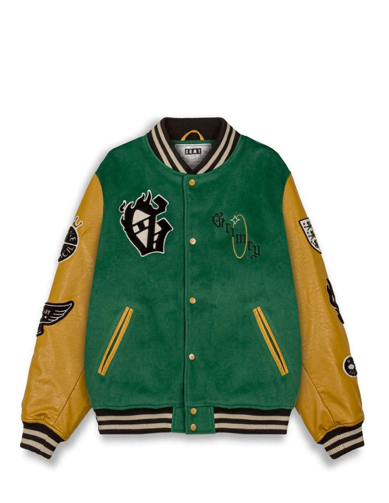 Chaqueta Baseball Grimey Saoirse Verde Unisex