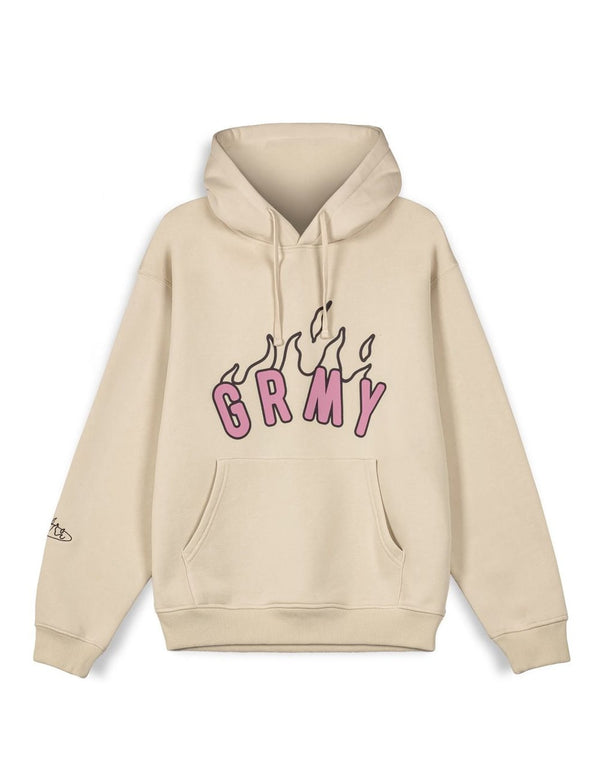 Sudadera con Capucha Grimey Melted Stone Vintage Beige Hombre