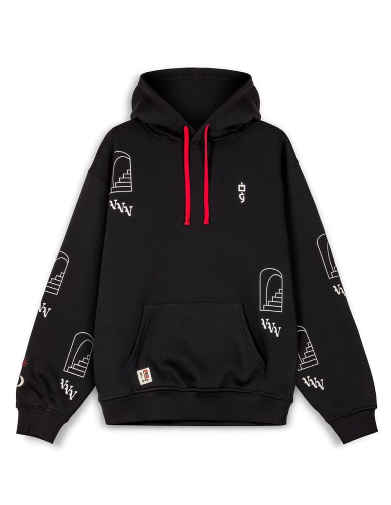 Sudadera con Capucha Grimey Vita Deorum Negra Hombre