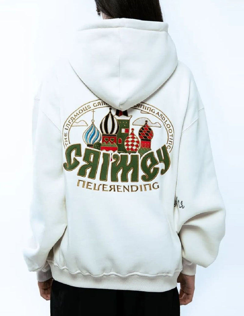 Sudadera con Capucha Grimey The Lower Depths Blanca Unisex