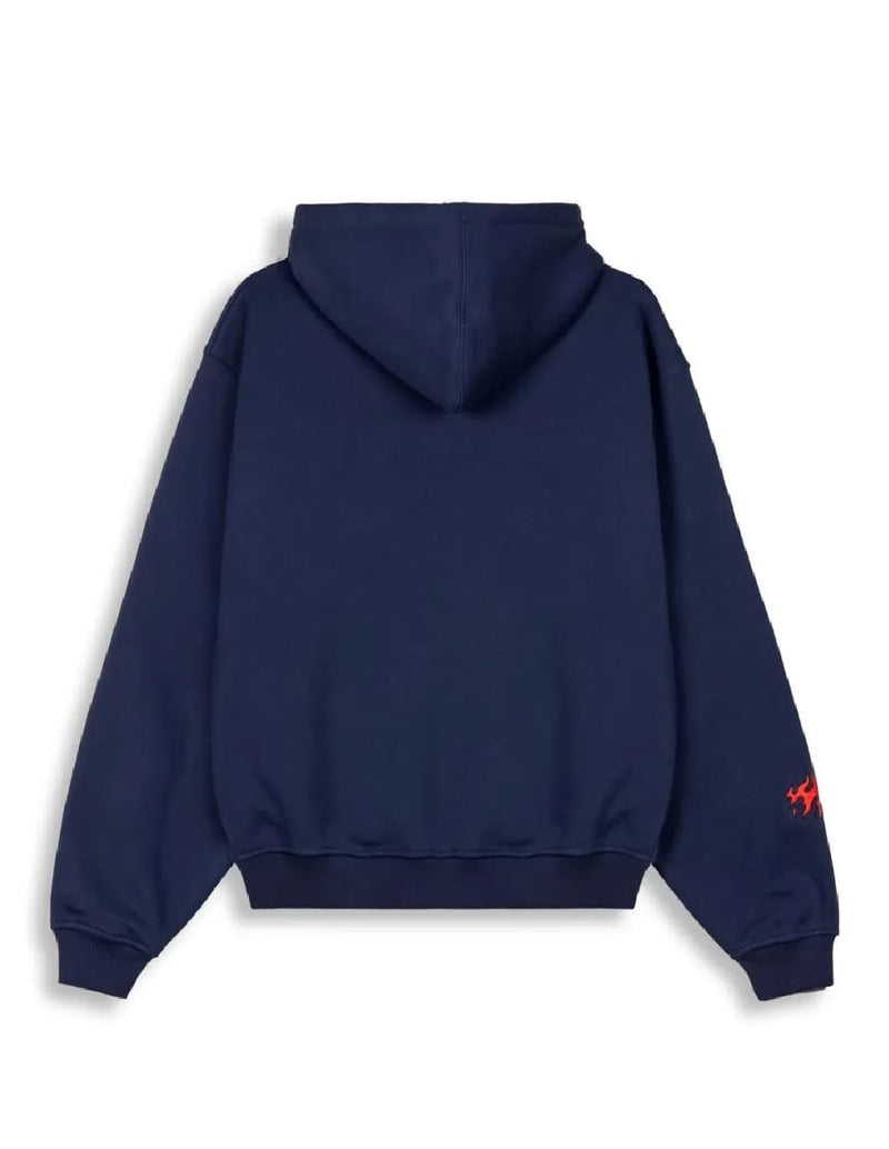 Sudadera con Capucha Grimey Boxy Scratching Memories Azul Unisex