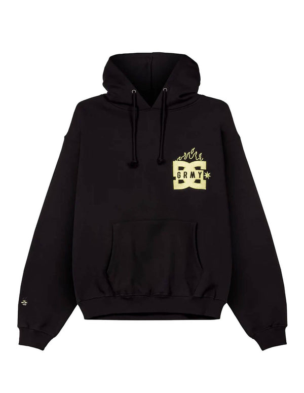 Sudadera con Capucha Grimey The Swarm Dc Shoes X Grimey Boxy Negra Unisex