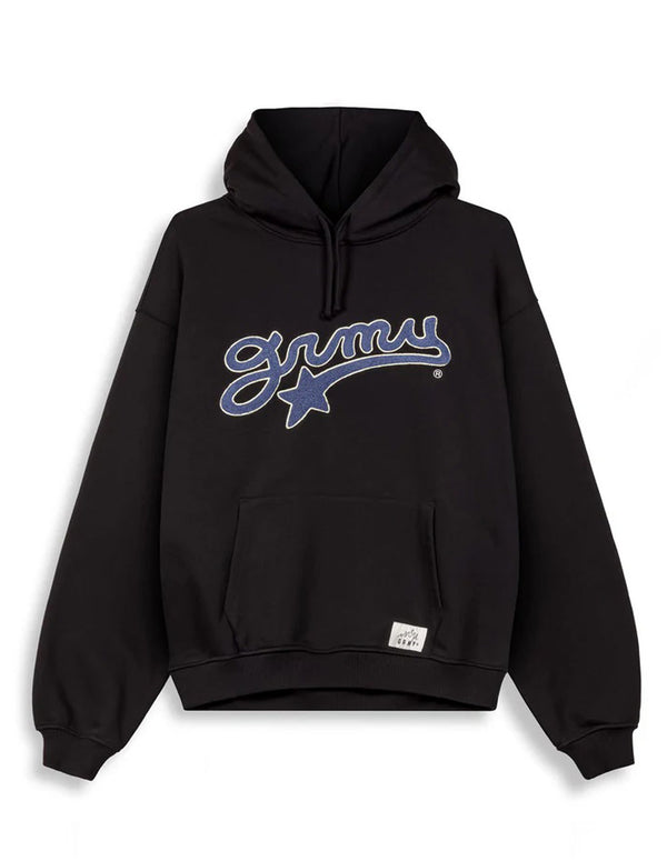 Sudadera con Capucha Grimey Mud´S The Residence Madrid Boxy Negra Unisex