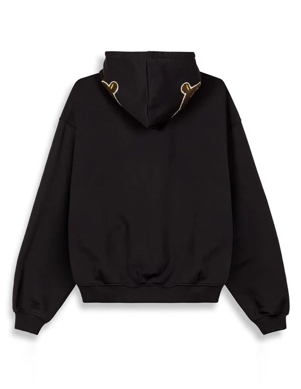Sudadera con Capucha Grimey Mud´S The Residence Madrid Boxy Negra Unisex