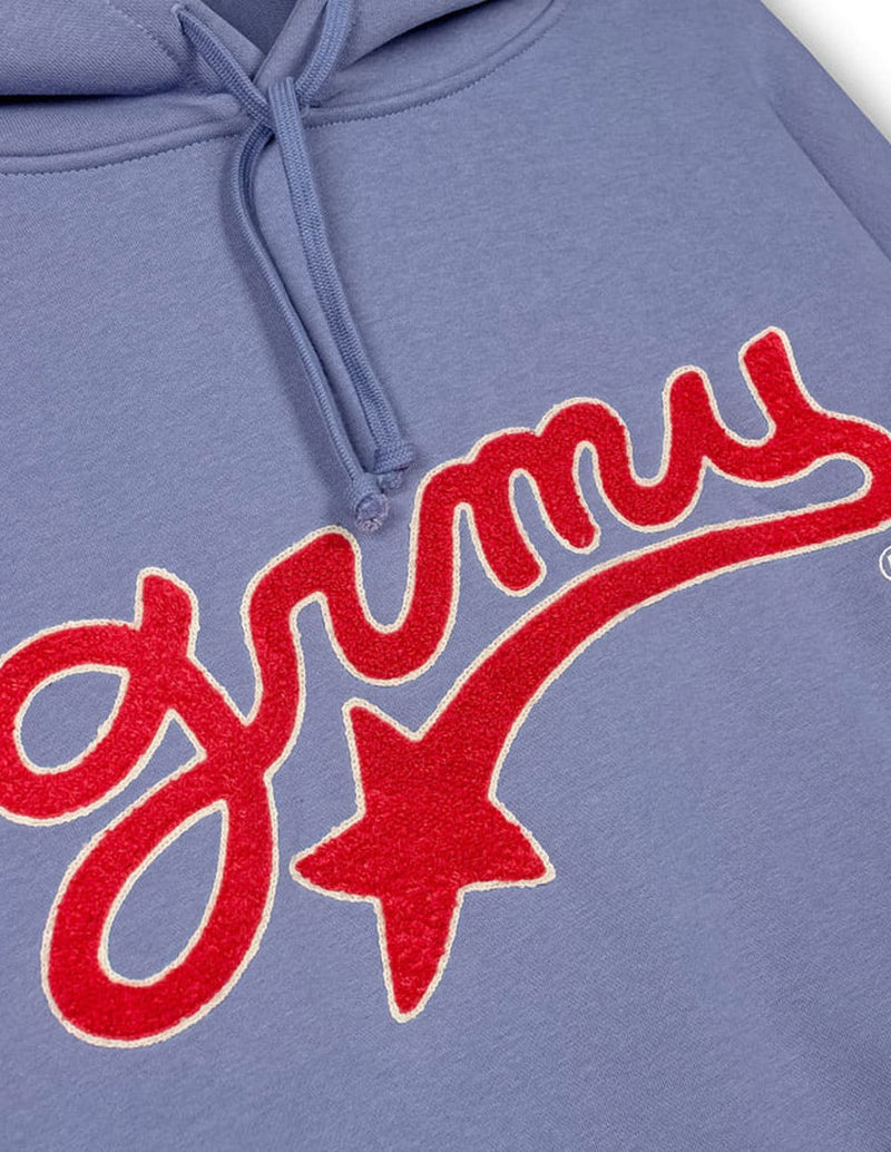 Sudadera con Capucha Grimey Mud S The Residence Madrid Boxy Azul Unisex