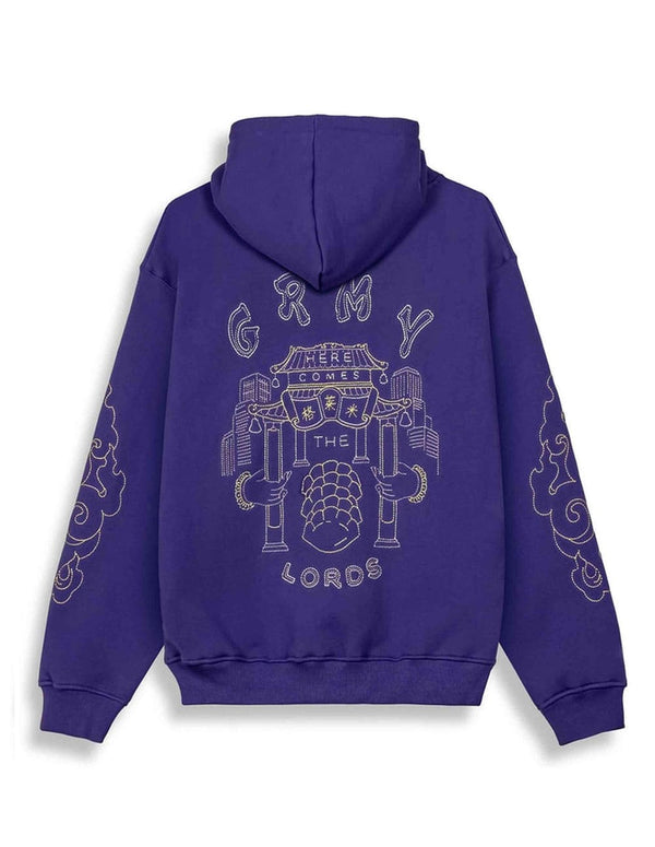 Sudadera con Capucha Grimey Sampans Regular Azul Unisex