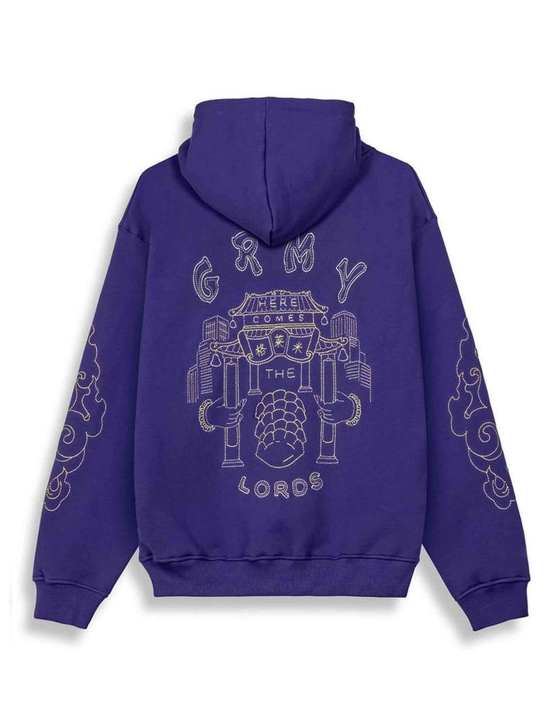 Sudadera con Capucha Grimey Sampans Regular Azul Unisex