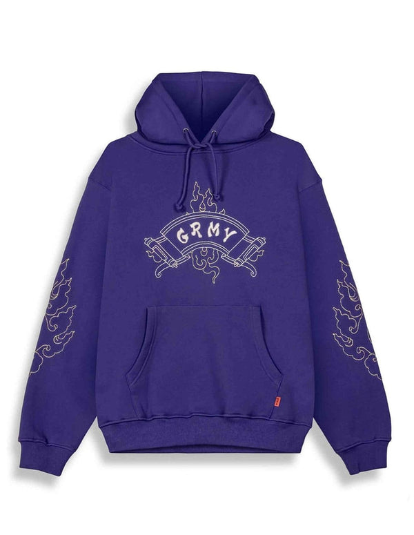 Sudadera con Capucha Grimey Sampans Regular Azul Unisex