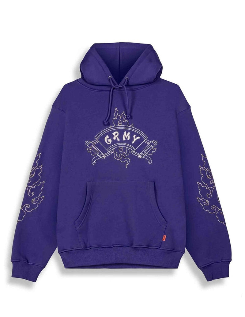 Sudadera con Capucha Grimey Sampans Regular Azul Unisex