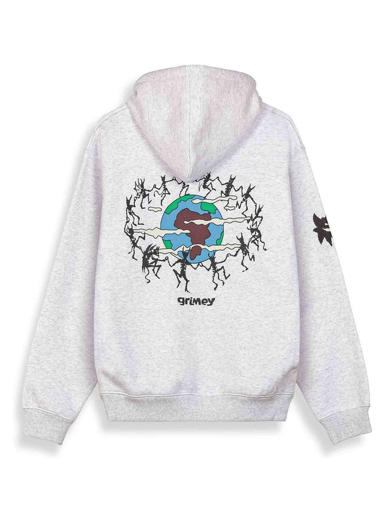 Sudadera con Capucha Grimey The Planet Regular Gris Hombre