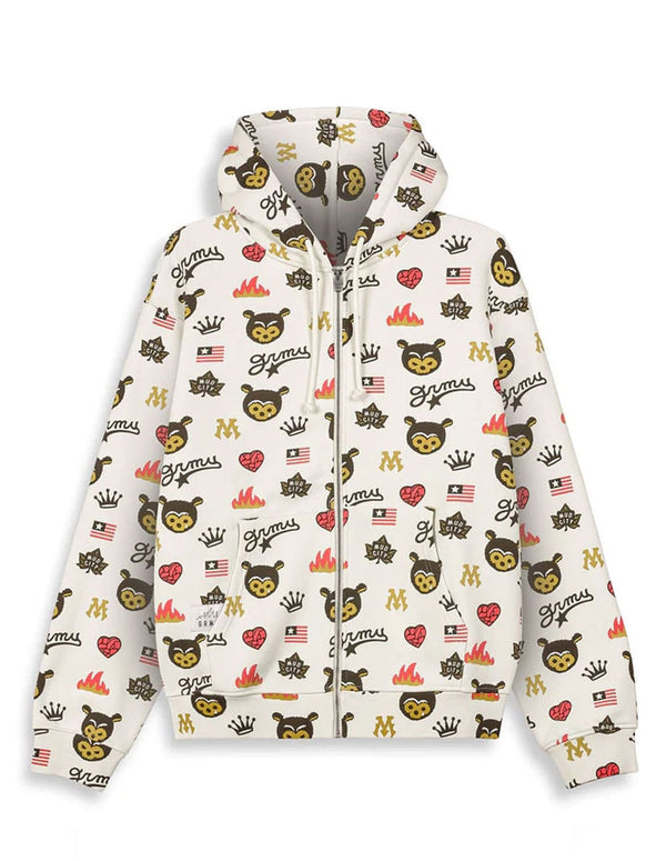 Sudadera con Capucha Grimey Mud´s The Residence Bear Multicolor Unisex