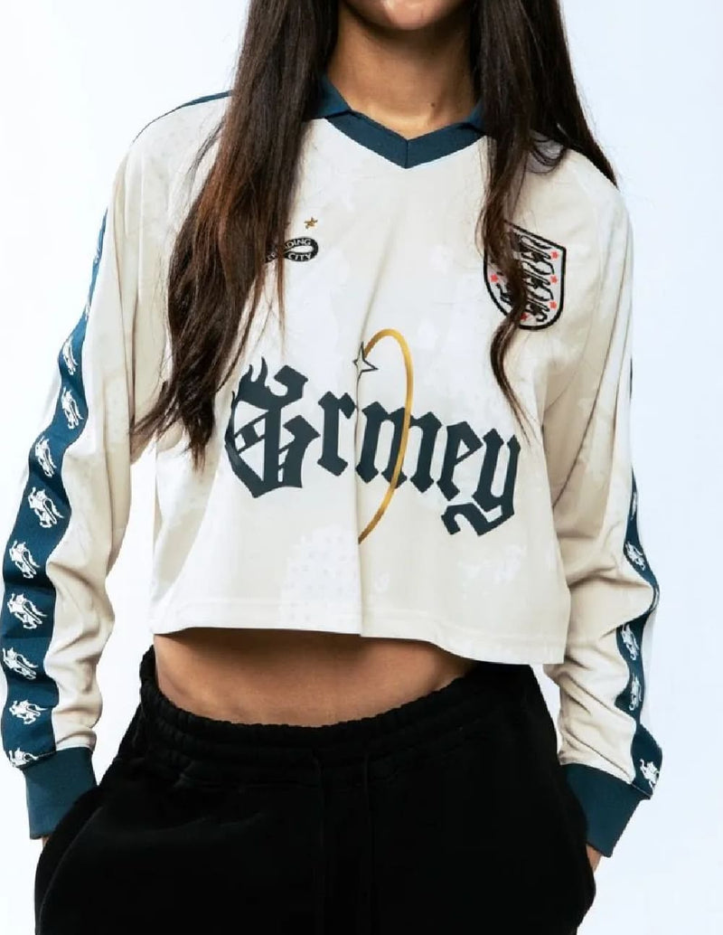 Camiseta Grimey Fútbol Saoirse Cropped Multicolor Mujer