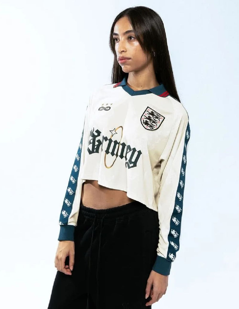 Camiseta Grimey Fútbol Saoirse Cropped Multicolor Mujer