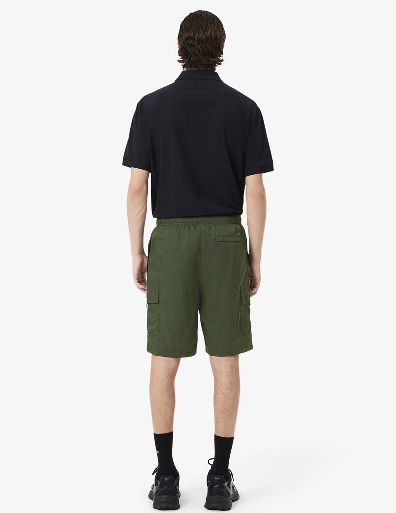 Pantalón Corto Lacoste con Logo Verde Hombre