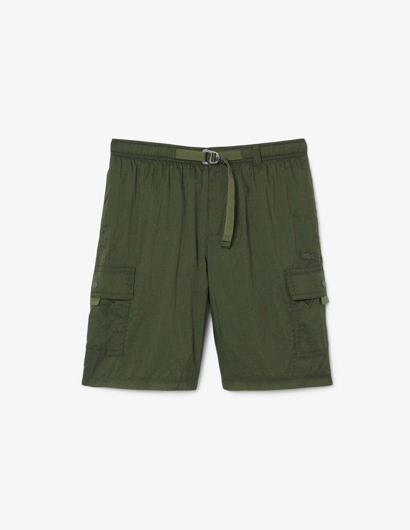 Pantalón Corto Lacoste con Logo Verde Hombre