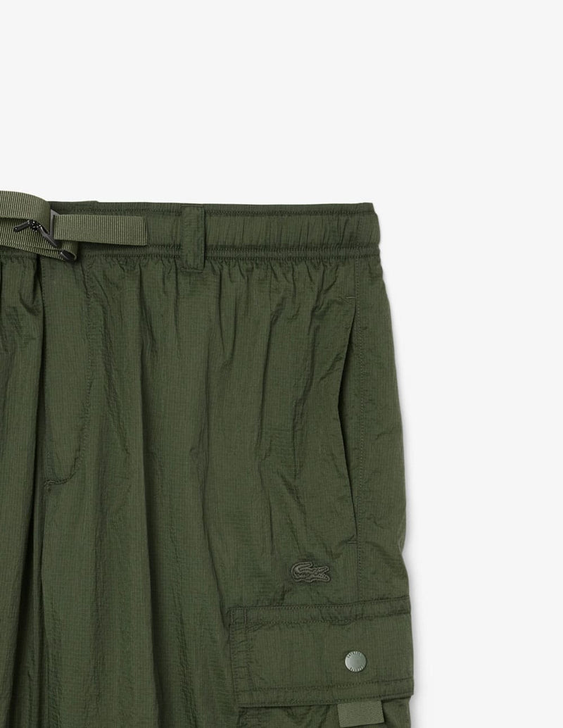 Pantalón Corto Lacoste con Logo Verde Hombre