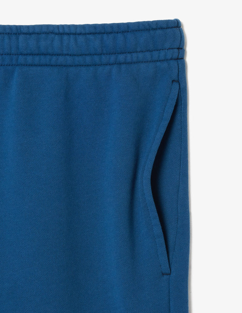 Pantalón Corto Lacoste Efecto Lavado con Logo Azul Hombre