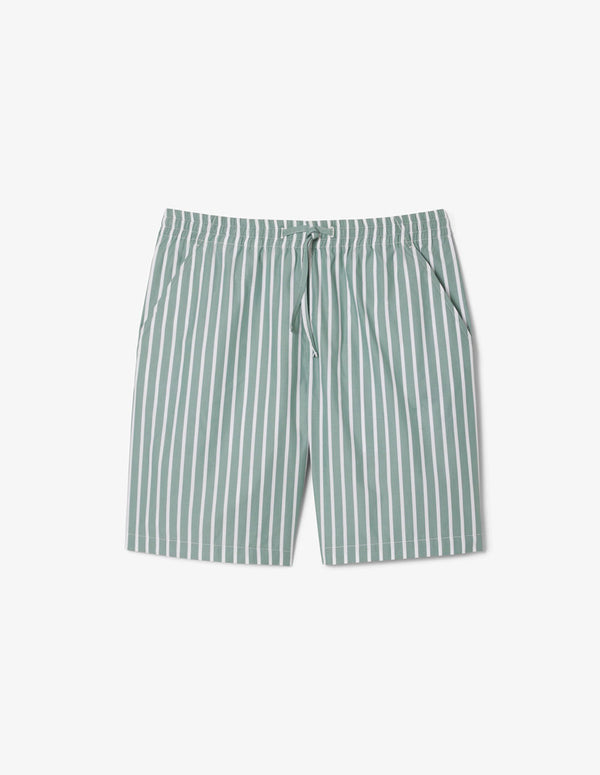 Pantalón Corto Lacoste de Rayas Verde Hombre