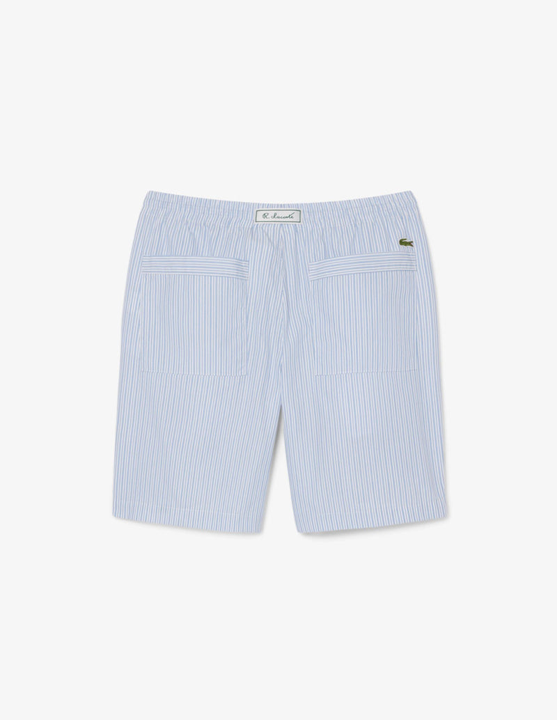 Pantalón Corto Lacoste de Rayas Azul Hombre
