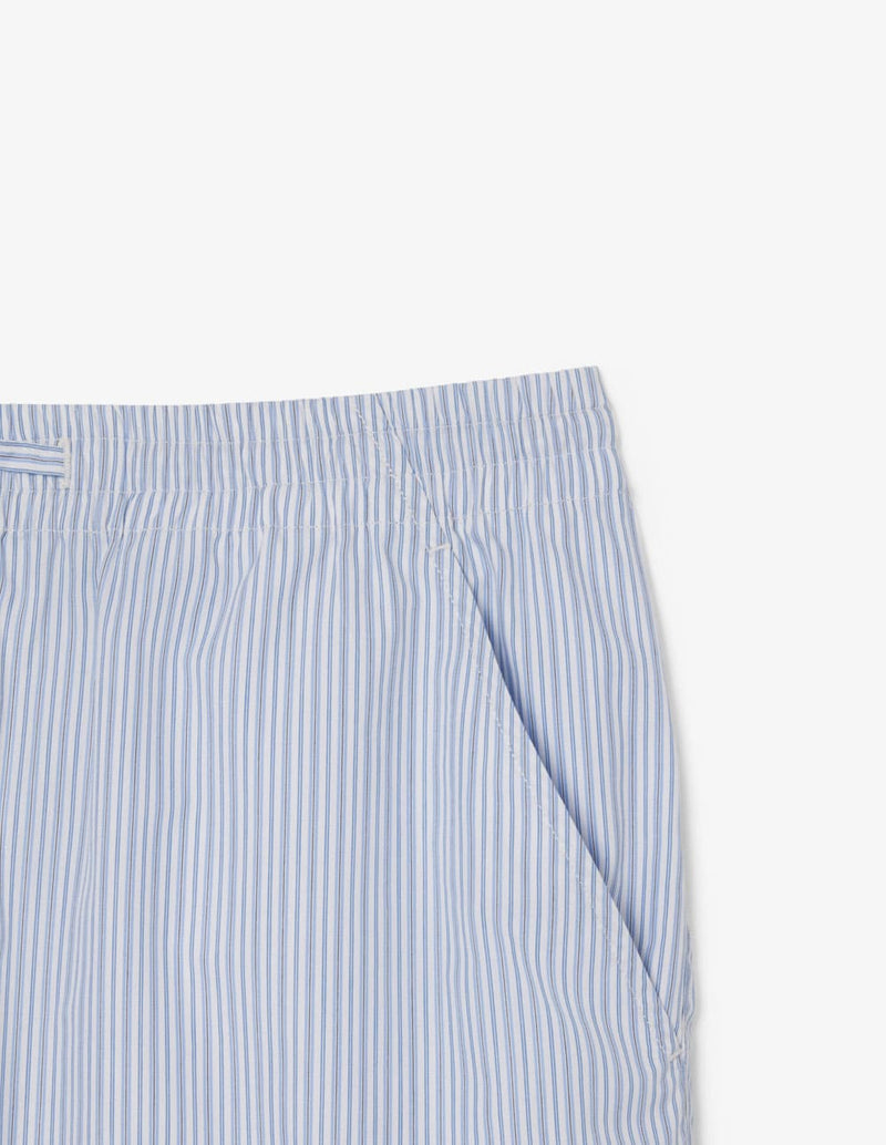 Pantalón Corto Lacoste de Rayas Azul Hombre